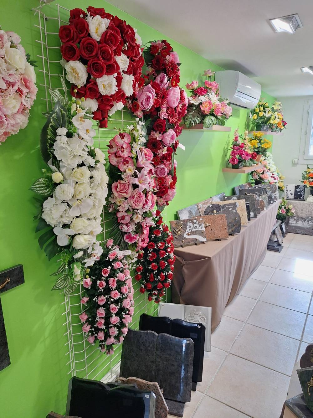 compositions florales pour cercueil